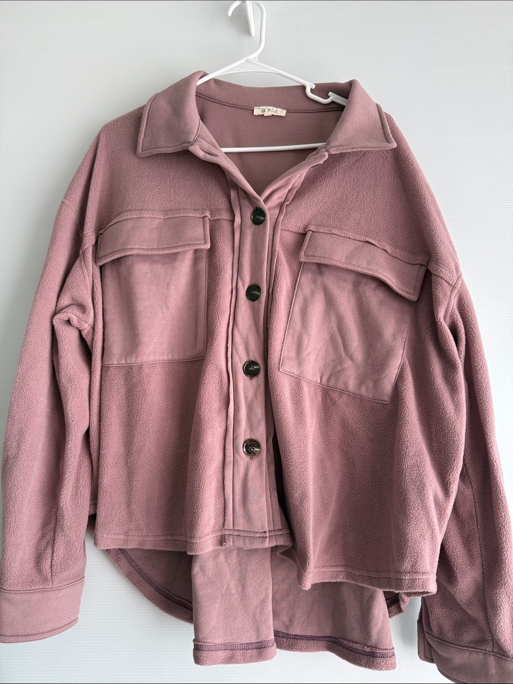 LA MIEL Dusty Rose / Mauve Purple Utility Jacket
